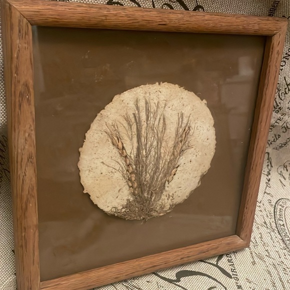 Handmade, paper, fiber art. Natural floral theme. Gorgeous texture and colors. - Picture 2 of 7